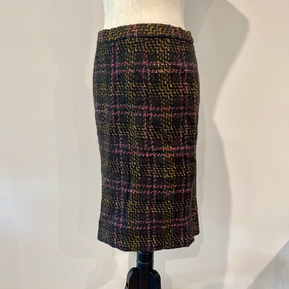 Japan bought Vintage High Waist Tweed Skirt Fits Medium up to 29 inches waist - Picture 1 of 6